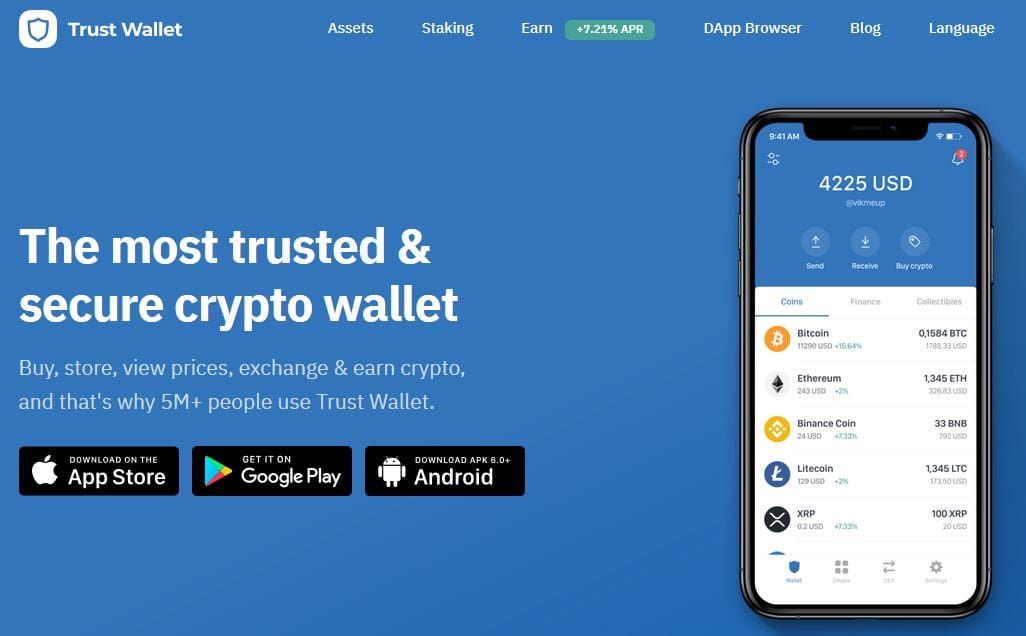 how to send coins from trust wallet to crypto.com